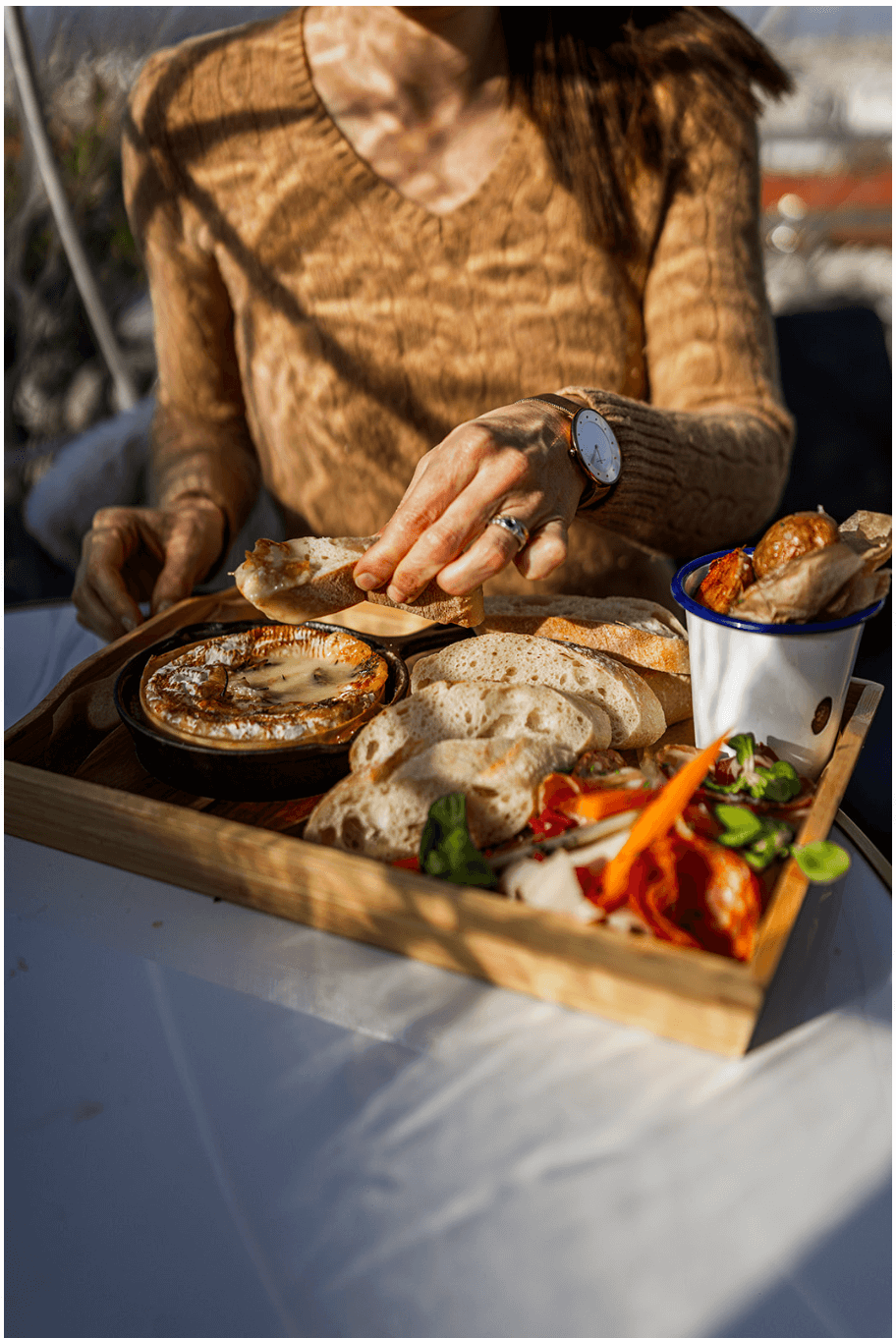 Camembert and dishes made for sharing